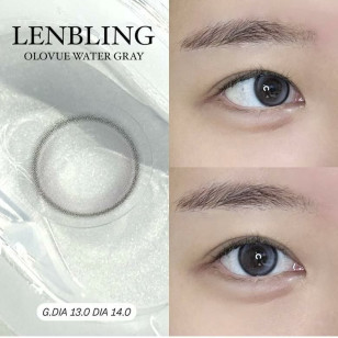 【散光】Lenbling Eye Only 1 Month Olovue Water Gray 每月抛棄散光彩妝隱形眼鏡